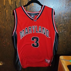 Vintage Colosseum Athletics Men's Red Sports Maryland Terrapins Jersey 3 Size XL